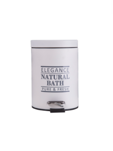 Tacho Elegance Blanco con pedal 4 lts x6