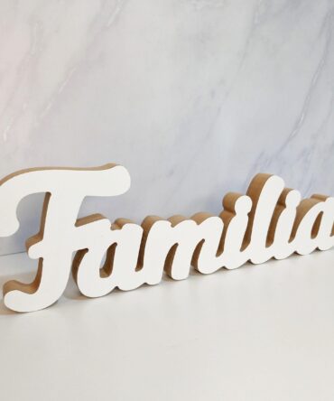 Adorno de Madera Familia 30 x 9 cm