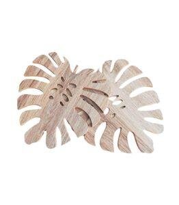 Posafuentes Hoja Monstera 20 cm x2