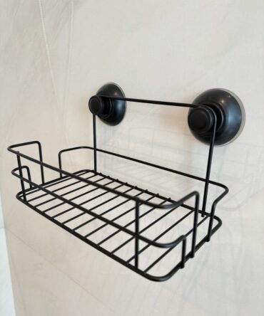 Rack simple cromado NEGRO