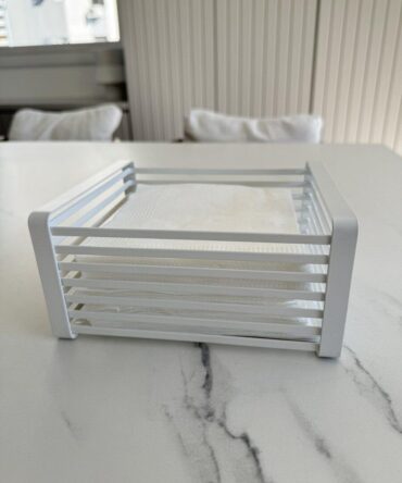 Servilletero Cromado BLANCO