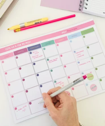 Planner Mensual Emblocado