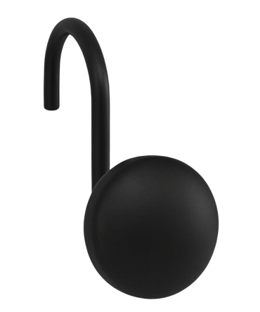 Ganchos Cortina Manhattan Negro