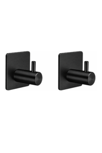 GANCHO AUTOADHESIVO NEGRO 2 PCS 3M
