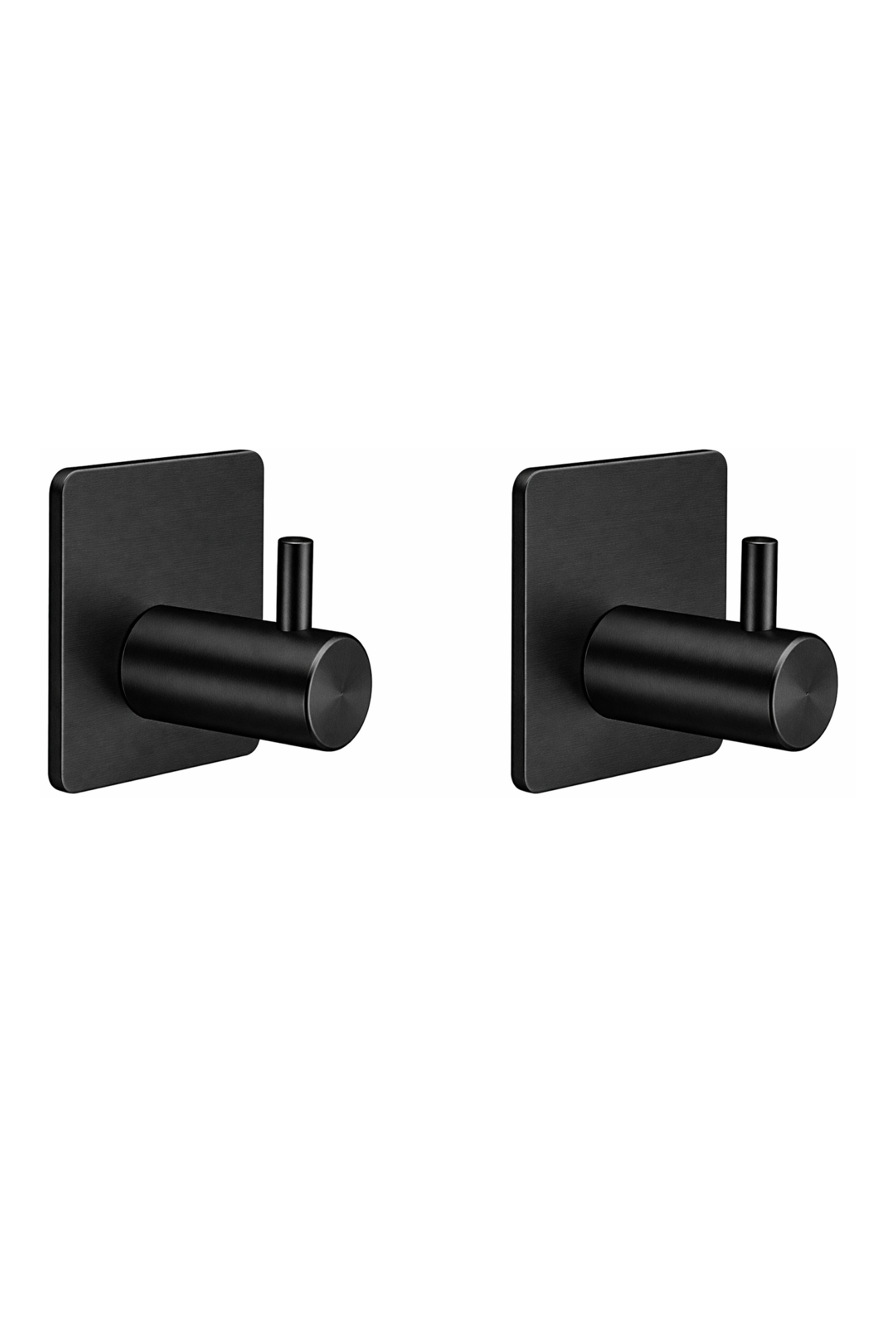 GANCHO AUTOADHESIVO NEGRO 2 PCS 3M